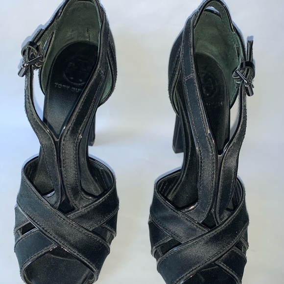 Tory Burch Brandy Satin High Heels - Picture 1 of 7